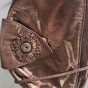 Elegant Bronze Crossbody Bag